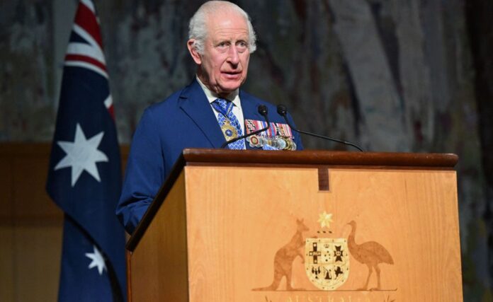 Indigenous Australian Senator Heckles King Charles
