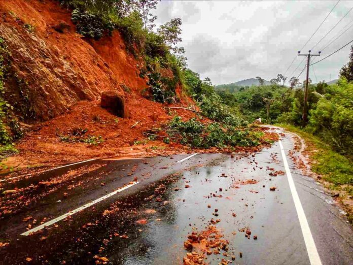 Landslide warnings : Red Alert issued to three districts