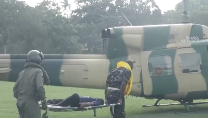 Three patients airlifted to Jaffna from Delft (Video)