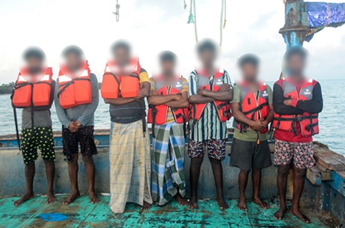 02 Indian fishing boats seized in the seas off Mannar