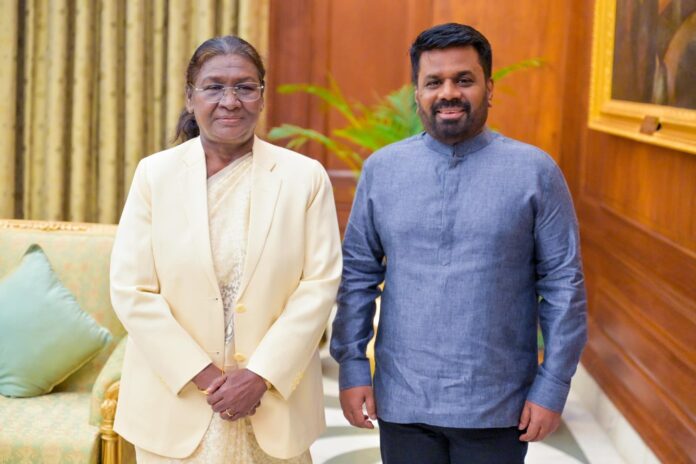 President Dissanayake met Indian President Droupadi Murmu