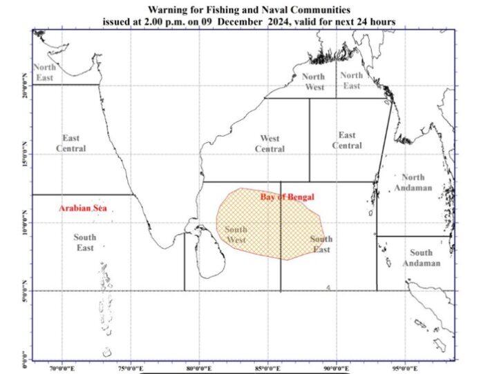 Low-pressure area : Advisory issued for multi-day boats