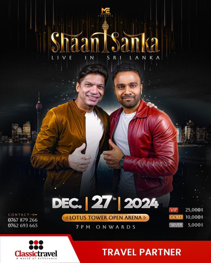 Shaan to Perform Live in Colombo: Classic Travel Joins as Travel Partner