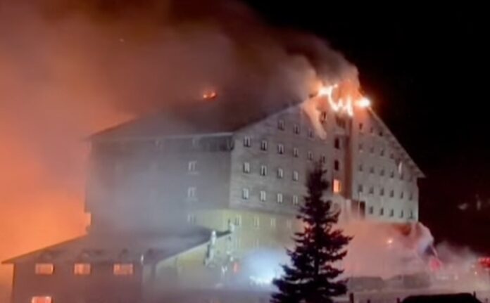 Fire erupts at ski resort hotel in Turkey, kills at least 66 (Video)