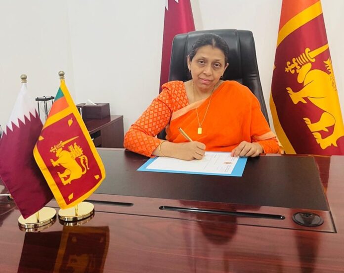 Sri Lanka’s first lady Ambassador to Qatar assumes duties