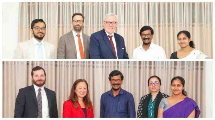 US & British Ambassadors meet JVP General Secretary