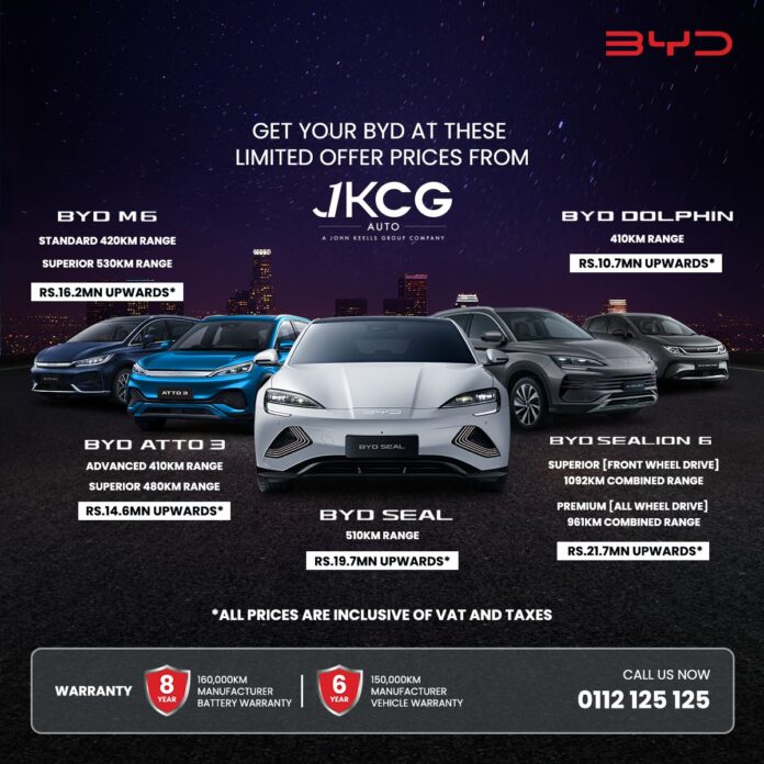 BYD Sri Lanka announces Special Limited-Time Prices