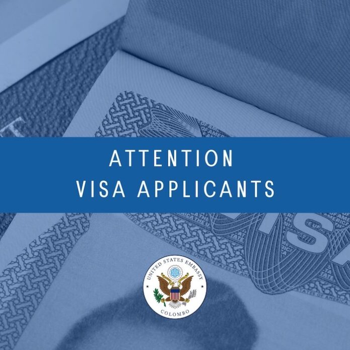 US Embassy issues important notice for Visa applicants