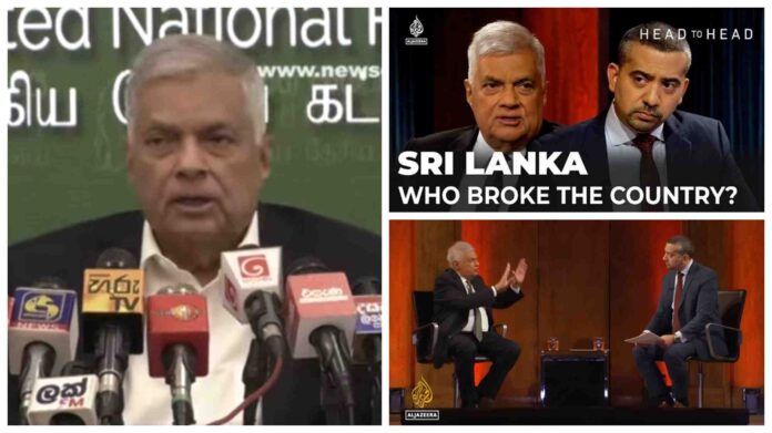 Ranil slams Al-Jazeera panel, not happy with “Edited” video